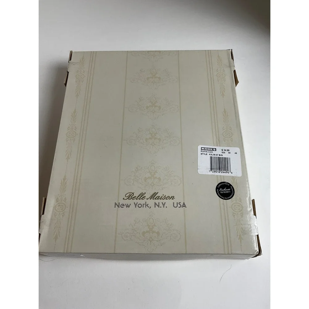 Belle Maison Ornate Scrolled Wood Photo Frame Black Grey 5x7 K2L28-57